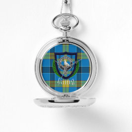 Laing Scottish Clan Tartan & Crest 腕時計