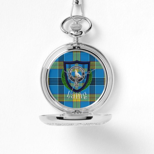 Laing Scottish Clan Tartan & Crest 腕時計 (正面)