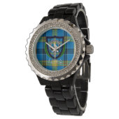 Laing Scottish Clan Tartan & Crest 腕時計 (アングル)