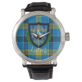 Laing Scottish Clan Tartan & Crest 腕時計 (正面)