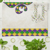 Laissezのlesの糖菓の臨時雇用者のRoulerの謝肉祭のフルーアd1 キッチンタオル (折り畳み)