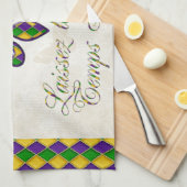 Laissezのlesの糖菓の臨時雇用者のRoulerの謝肉祭のフルーアd1 キッチンタオル (四つ折り)