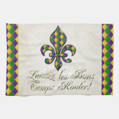 Laissezのlesの糖菓の臨時雇用者のRoulerの謝肉祭のフルーアd1 キッチンタオル (横)