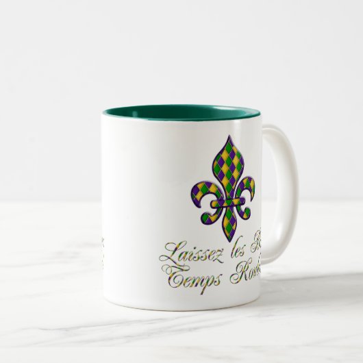 Laissezのlesの糖菓の臨時雇用者のRoulerの謝肉祭のフルーアd1 ツートーンマグカップ (正面右)