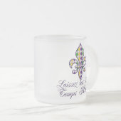 Laissezのlesの糖菓の臨時雇用者のRoulerの謝肉祭のフルーアd2 フロストグラスマグカップ (正面右)