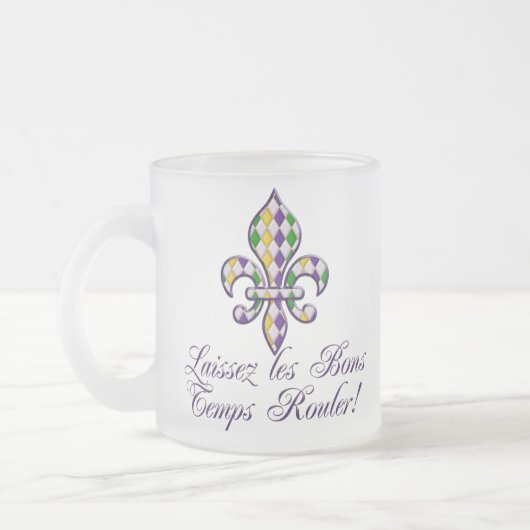 Laissezのlesの糖菓の臨時雇用者のRoulerの謝肉祭のフルーアd2 フロストグラスマグカップ (左)