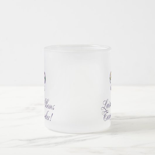 Laissezのlesの糖菓の臨時雇用者のRoulerの謝肉祭のフルーアd2 フロストグラスマグカップ (中央)