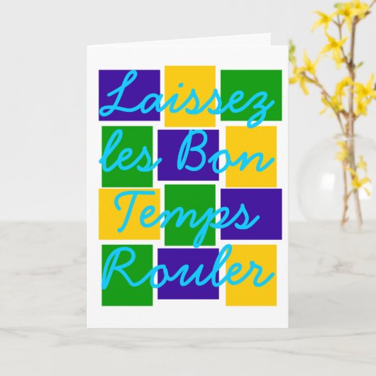 Laissezのlesの糖菓の臨時雇用者Rouler カード (黄色い花)