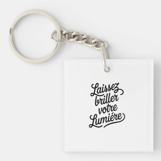 Laissez briller votre lumière キーホルダー (正面)