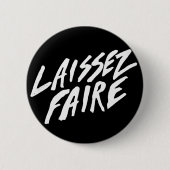 LAISSEZ FAIRE 缶バッジ (正面)
