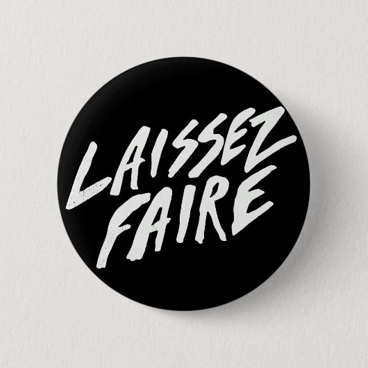 LAISSEZ FAIRE 缶バッジ (正面)