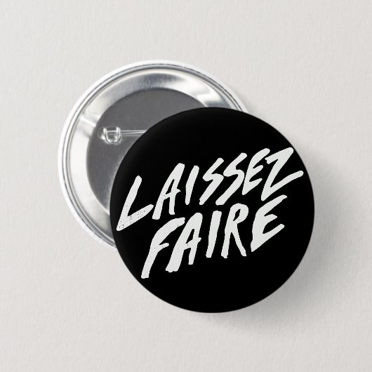 LAISSEZ FAIRE 缶バッジ (正面&裏面)