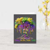 Laissez Les Bon Temps Rouler Mardi Gras Tree 2026  カード (黄色い花)