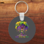 Laissez Les Bon Temps Rouler Mardi Gras Tree 2026  キーホルダー (正面)