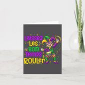 Laissez Les Bon Temps Rouler Matching Mardi Gras P カード (正面)