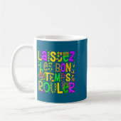 Laissez Les Bon Temps Rouler Matching Mardi Gras P コーヒーマグカップ (左)
