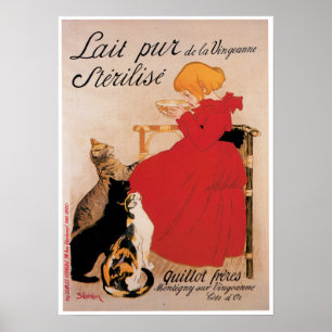 Lait Pur De La Uingeanne Vintageの飲み物の広告の芸術 ポスター