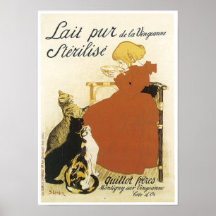 Lait pur de la Vingeanne Sterilise Ad - Child with ポスター