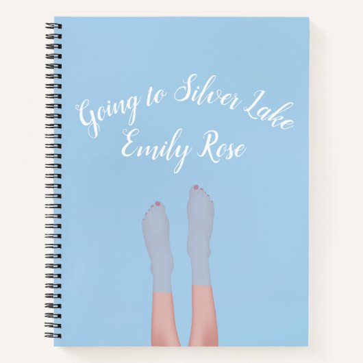 Lake 8.5インチx 11インチの足スパイラルノートブック ノートブック (正面)