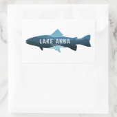Lake Anna Virginia Fish 長方形シール (バッグ)