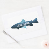 Lake Anna Virginia Fish 長方形シール (封筒)