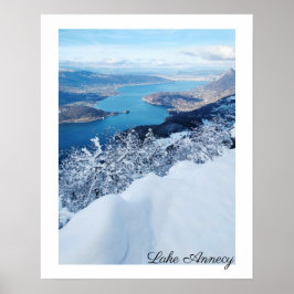 Lake Annecy - Haute-Savoie, フランスの Alps Poster ポスター