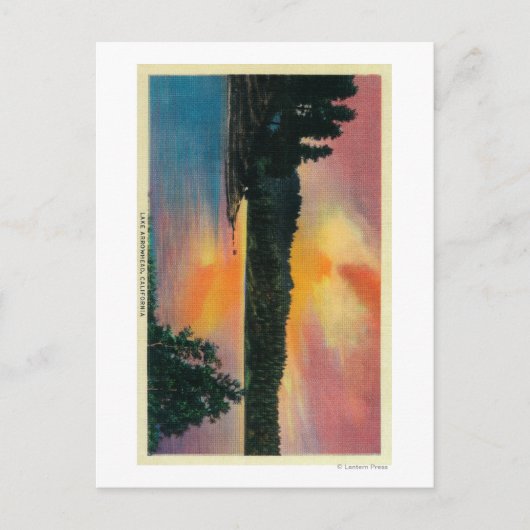 Lake Arrowhead at SunsetLake Arrowhead, CA ポストカード (正面)