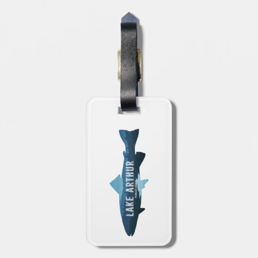 Lake Arthur Pennsylvania Fish ラゲッジタグ (裏面縦)