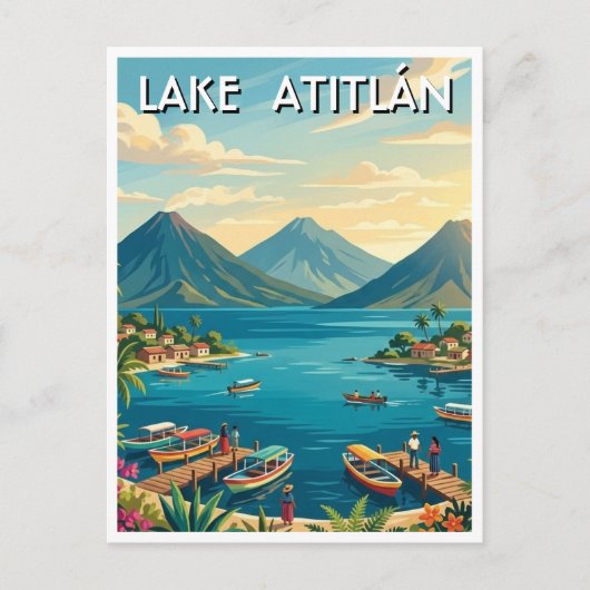 Lake Atitlán Guatemala Travel ポストカード (正面)