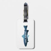 Lake Benson North Carolina Fish ラゲッジタグ (裏面縦)