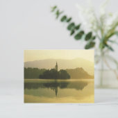 Lake Bled、旧ユーゴスラビア、ヴィンテージ画像 ポストカード (スタンド正面)