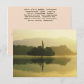 Lake Bled、旧ユーゴスラビア、ヴィンテージ画像 ポストカード (正面/裏面)