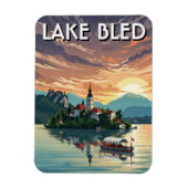 Lake Bled Slovenia マグネット (縦)