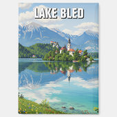 Lake Bled Slovenia マグネット (正面)