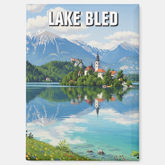 Lake Bled Slovenia マグネット (正面)