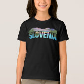 Lake Bled Slovenia Europe トライブレンドＴシャツ (正面)