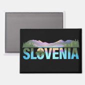 Lake Bled Slovenia Europe マグネット (正面/裏面)