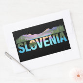 Lake Bled Slovenia Europe 長方形シール (封筒)