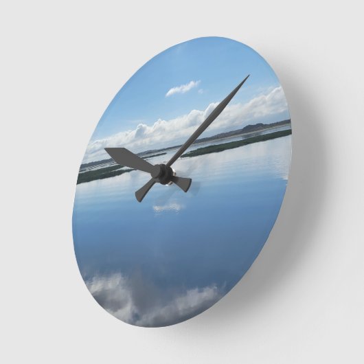 LAKE BLUE ラウンド壁時計 (傾斜)