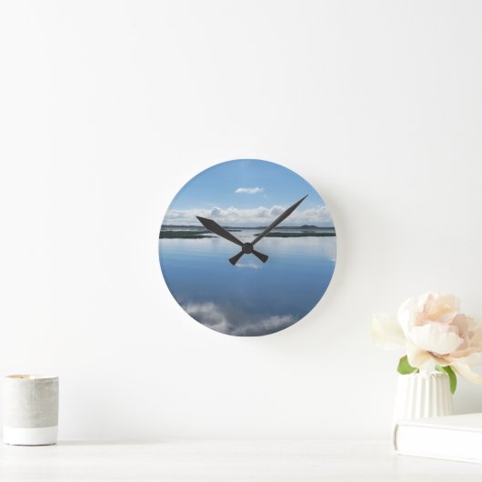 LAKE BLUE ラウンド壁時計 (ホーム)