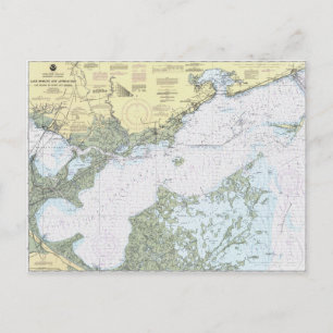 Lake Borgne LAグラフ航海のはがき ポストカード