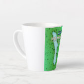 Lake Bourget France美しい旅行ポスター カフェラテマグ (左アングル)