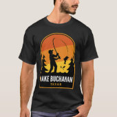 Lake Buchanan Texas Fishing Tシャツ (正面)