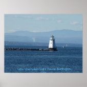 Lake Champlain Light House, Burlington, Vt ポスター (正面)