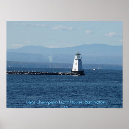 Lake Champlain Light House, Burlington, Vt ポスター (正面)
