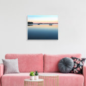 lake champlain sunrise in saint albans bay キャンバスプリント (インサイチュ (リビング))
