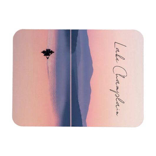 Lake Champlain Vermont Travel マグネット (横)