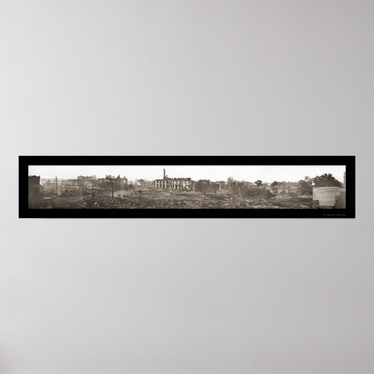 Lake Charles LA Burned Photo 1910 ポスター (正面)