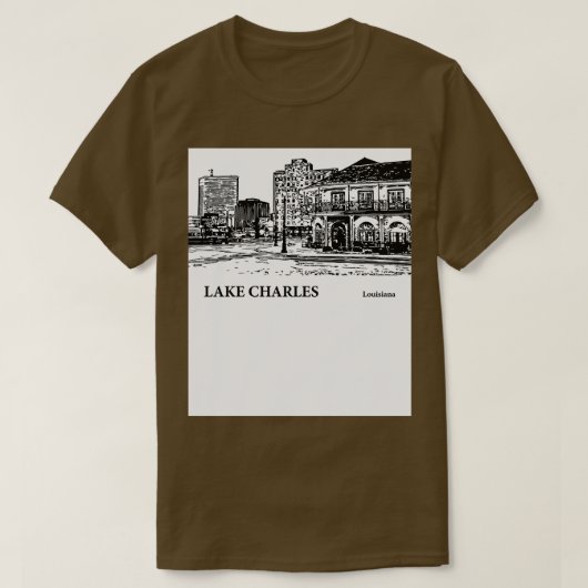 Lake Charles Louisiana Tシャツ – 2 (デザイン正面)