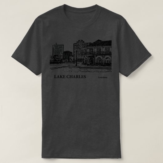 Lake Charles Louisiana Tシャツ – 3 (デザイン正面)